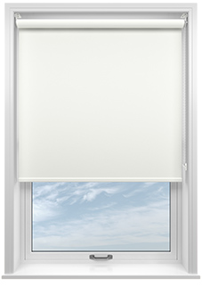 Palermo (Blackout), White - Motorised Roller Blind